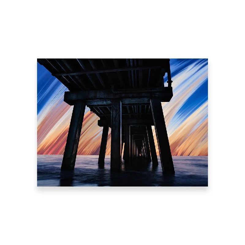 retro landscape wall decor-Under the Pier