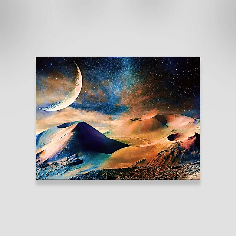 geometric floral canvas prints-Volcano Planet