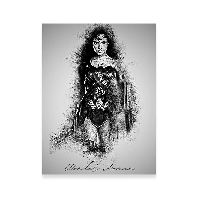 large tropical canvas art prints-Wonder Woman